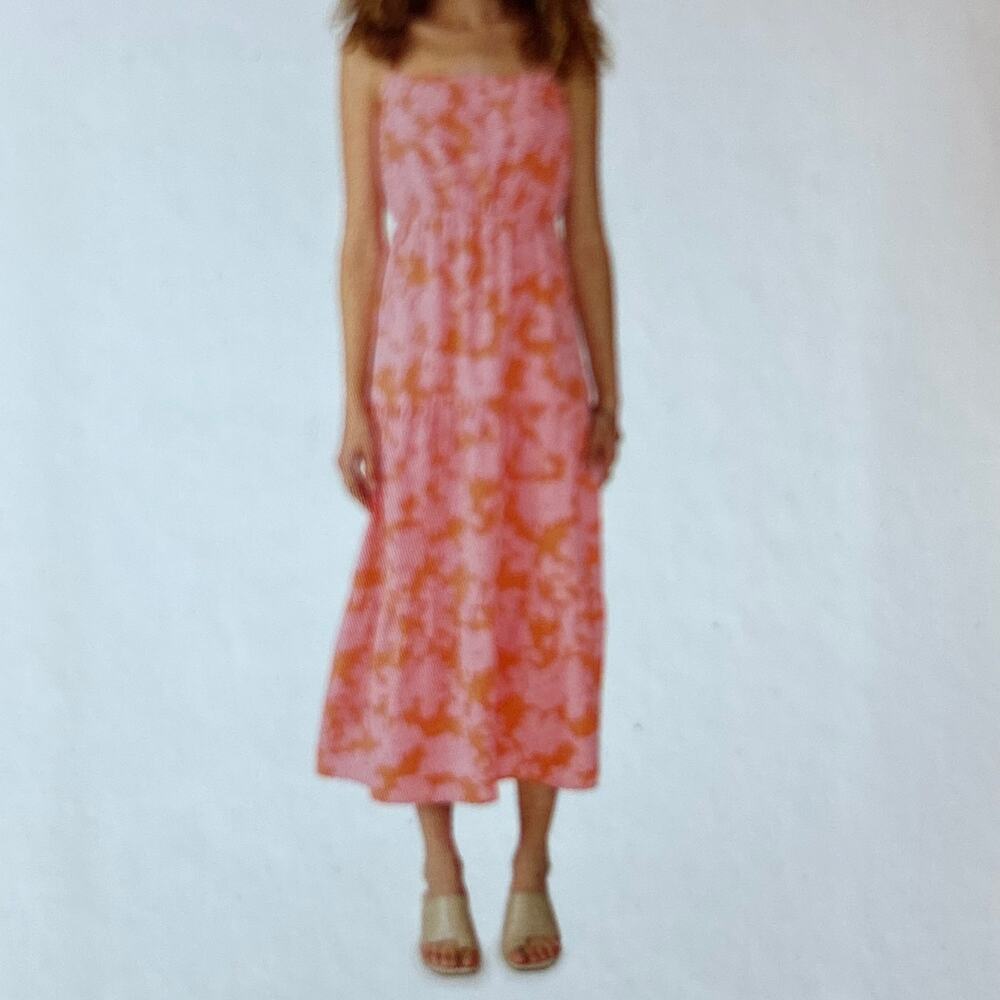 Social Standard by Sanctuary Women's Orange and Pink Dress XL Extra Large